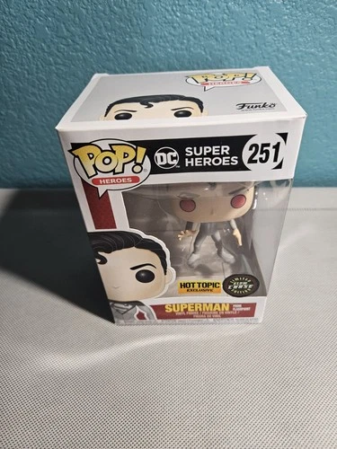 Funko Pop! Vinyl DC Super Heroes Superman Hot Topic Exclusive Chase #251