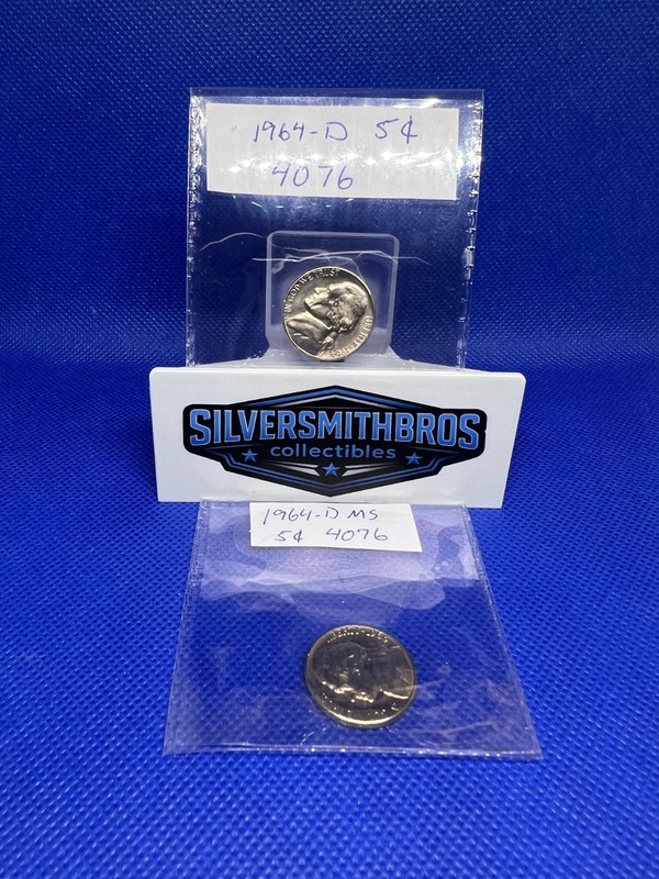 1964  P and D JEFFERSON NICKELS CHOICE TO GEM BU
