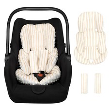 CARUILI Infant Car Seat Insert, Car Seat Head Support Baby Girls Boys, Soft
