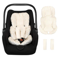 CARUILI Infant Car Seat Insert, Car Seat Head Support Baby Girls Boys, Soft