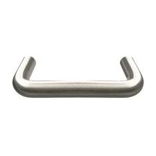 MONROE PMP PH-0120 Pull Handle, Silver, Aluminum, Fixed 4KZJ1