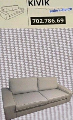   KIVIK IKEA Bezug für 3er Sofa Orrsta hellgrau 702.786.69 Wechselbezug NEU