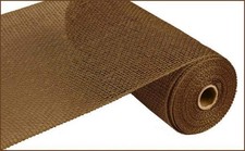 Poly Burlap Deco Mesh 10 Inch 10 Yards Brown Wreath Making Craft Decor DIY