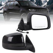 Right Passenger Side Mirror Compatible with 2011-2021 Jeep Grand Cherokee 2022 J