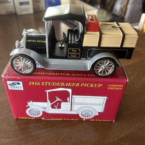 1916 STUDEBAKER COIN BANK DIE CAST J.C.Penney Golden Rule LIBERTY CLASSICS