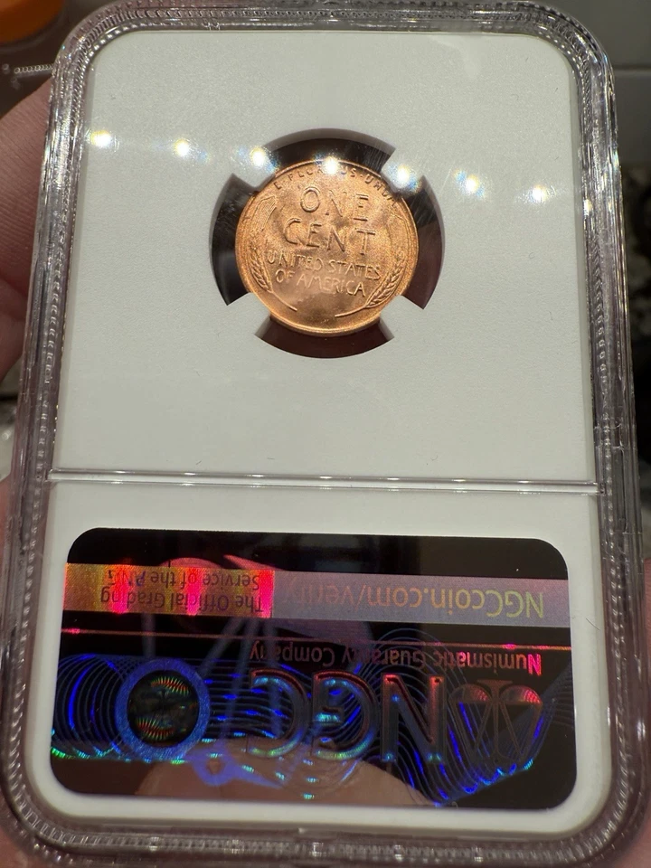 1955 D Penny MS66 Red NGC - Image 3 of 4