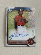 Isaac De Leon 2022 1st Bowman Chrome CPA-ID Auto Prospect Speckle  /299 Rookie
