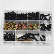 Black Complete Fairing Bolt Screws Kit For Kawasaki NInja ZX4R ZX6R ZX10R ZX14R