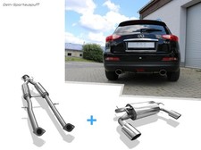 Fox Duplex Sportauspuffanlage ab Kat für Infiniti QX50 EX37 je 129x106mm oval