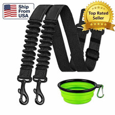 2 Pack Dog Seat Belt Adjustable Dog Car Seatbelts Pet Vehicle Safety Harnesses
