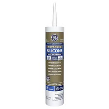 Ge 2811093 Silicone Sealant, 10 Oz, Cartridge, White, Silicone Base, Advanced