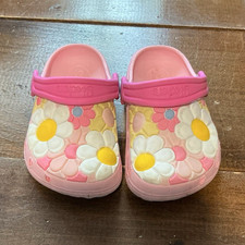 Skechers Girls Pink Multicolor Floral Clog Sl...