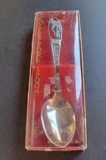 LAKE TAHOE NEVADA PONDEROSA RANCH SILVER "TONED" MINIATURE SPOON