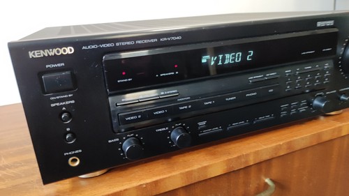 Kenwood KR-V7040 Audio Video Stereo Receiver 110W Black Tested Working See Video - Picture 5 of 18