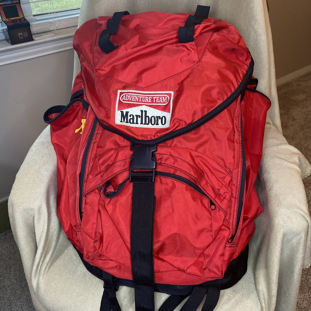 Vintage MARLBORO Adventure Team Camping Hiking Backpack