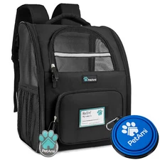 Pet Cat Dog Carrier Backpack Travel Bag Airline Approved Soft Comfort Mesh Puppy