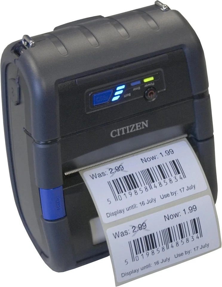 Citizen CMP-30 WLAN Térmica Directa Impresora portátil 203 x 203 dpi - Terminal - Immagine 2 di 2