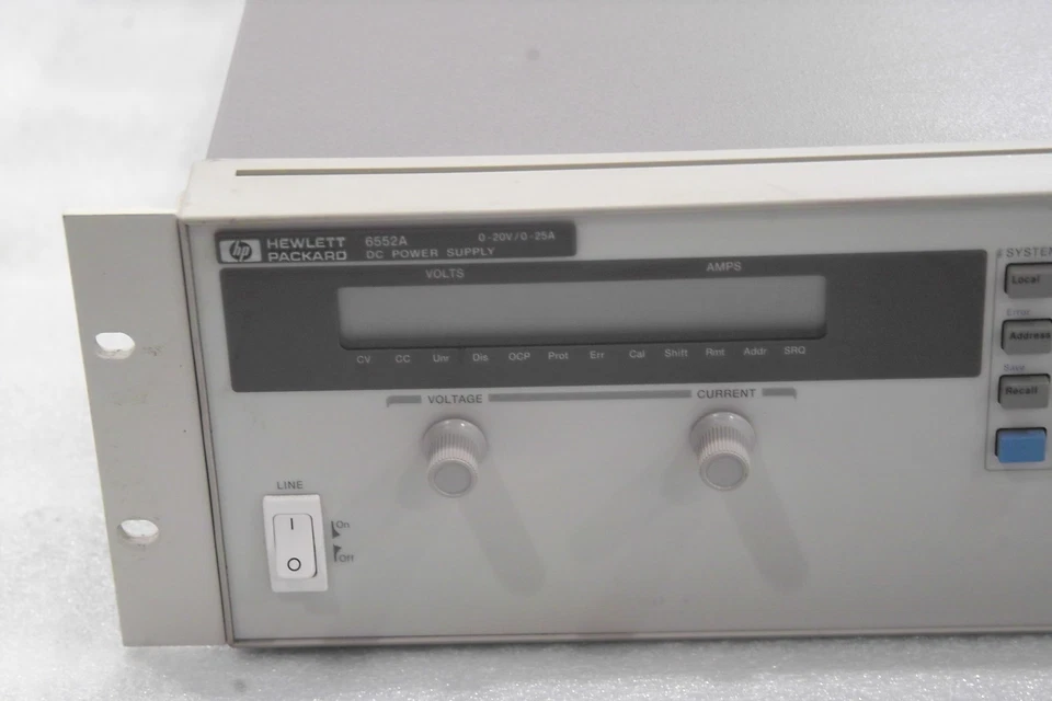 FONTE DE ALIMENTAÇÃO HP HEWLETT PACKARD 6552A DC 0-20V/0-25V FRETE GRÁTIS - Imagem 3 de 4