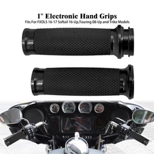 1" Electronic Throttle Handlebar Hand Grips For Harley Touring Street Glide 08+