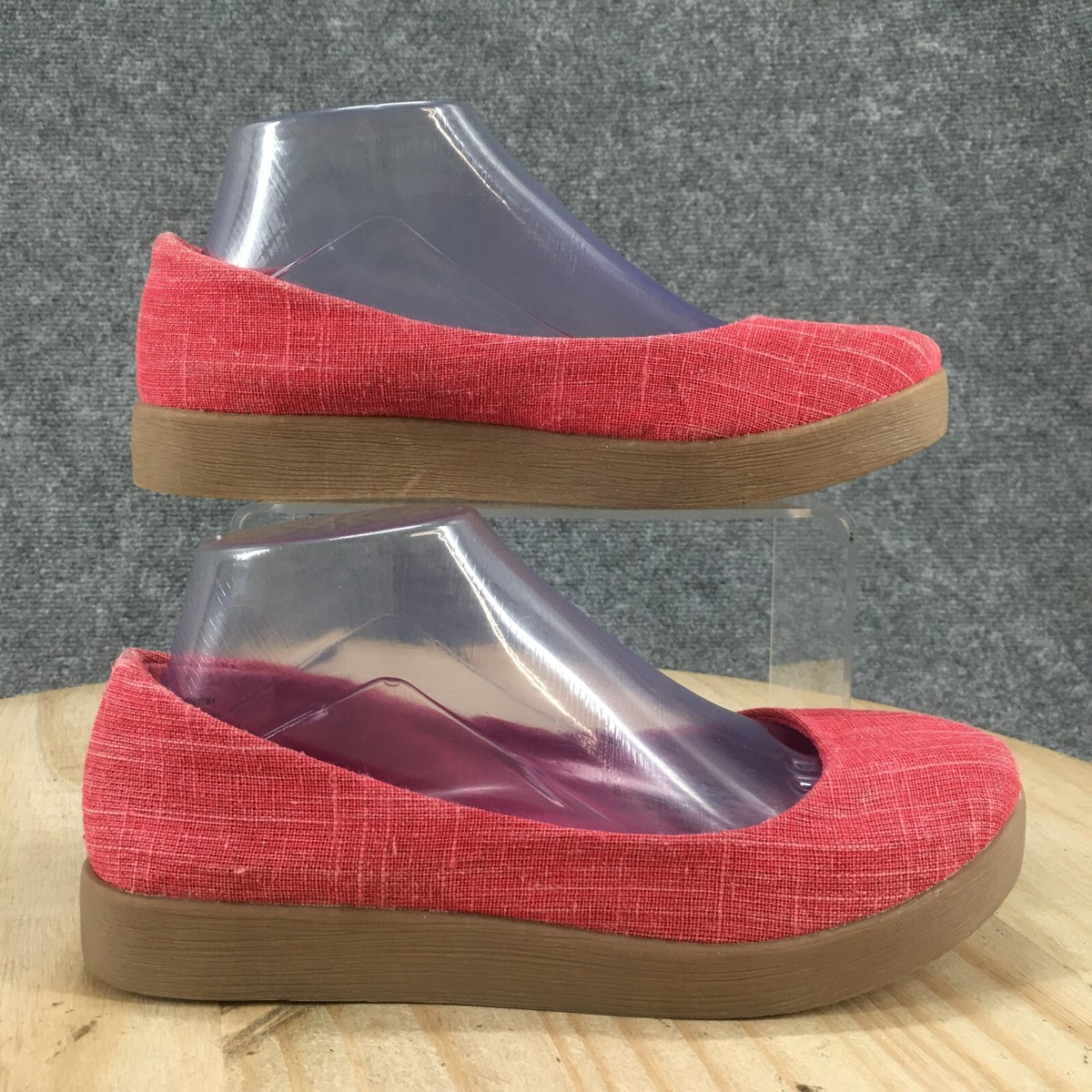 Guppy Love Shoes Womens Platform Slip On Pink Fabric Comfort