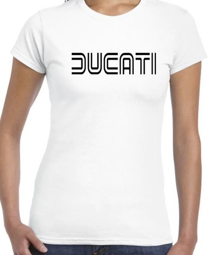 DUCATI T-Shirt TWIN LINE LOGO T Shirt Motorbike Men's ladies Singlets Tee's - Picture 12 of 33