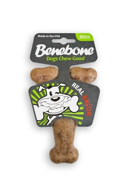 benebone real flavor wishbone dog chew toy