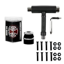 Independent Skateboard Bushings Cylinder Black 94A With Krown T-Tool  Hardware