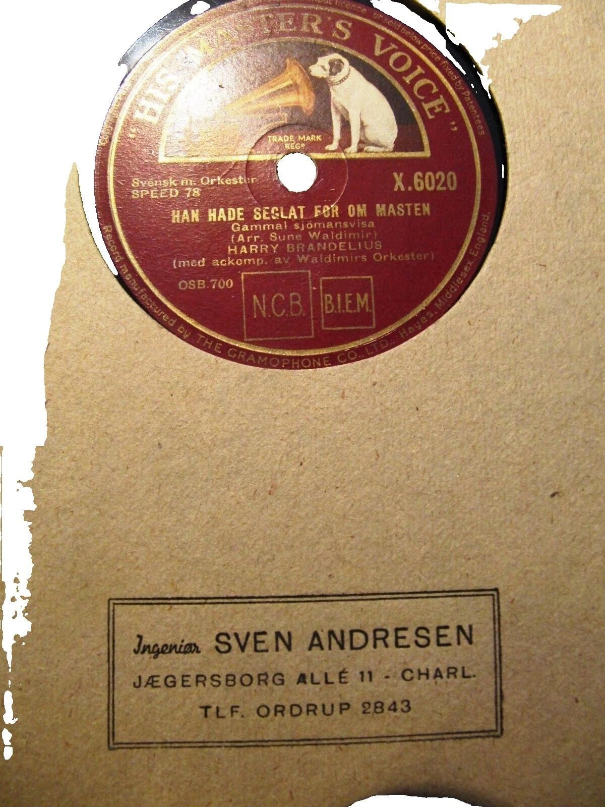 German & Austrian Single 78 RPM Vinyl Records