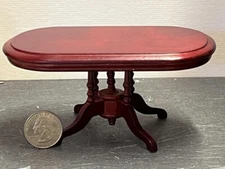 Dollhouse Miniature Dining Room Table Mahogany 1:12 scale C101 Dollys Gallery