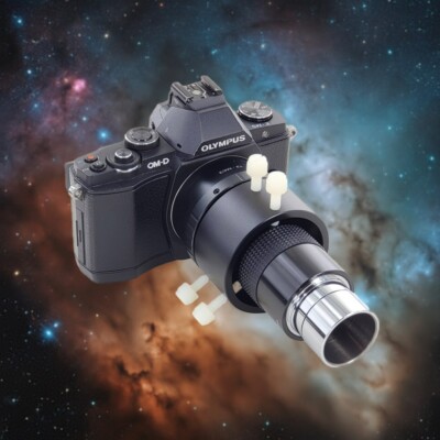 2 Pc Telescope Eyepiece Projection Set -Cameras: Canon, Nikon, Micro 4/3, Sony E