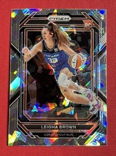 2023 Panini Prizm WNBA Ice Prizm Parallel #146 Leigha Brown Connecticut Sun RC
