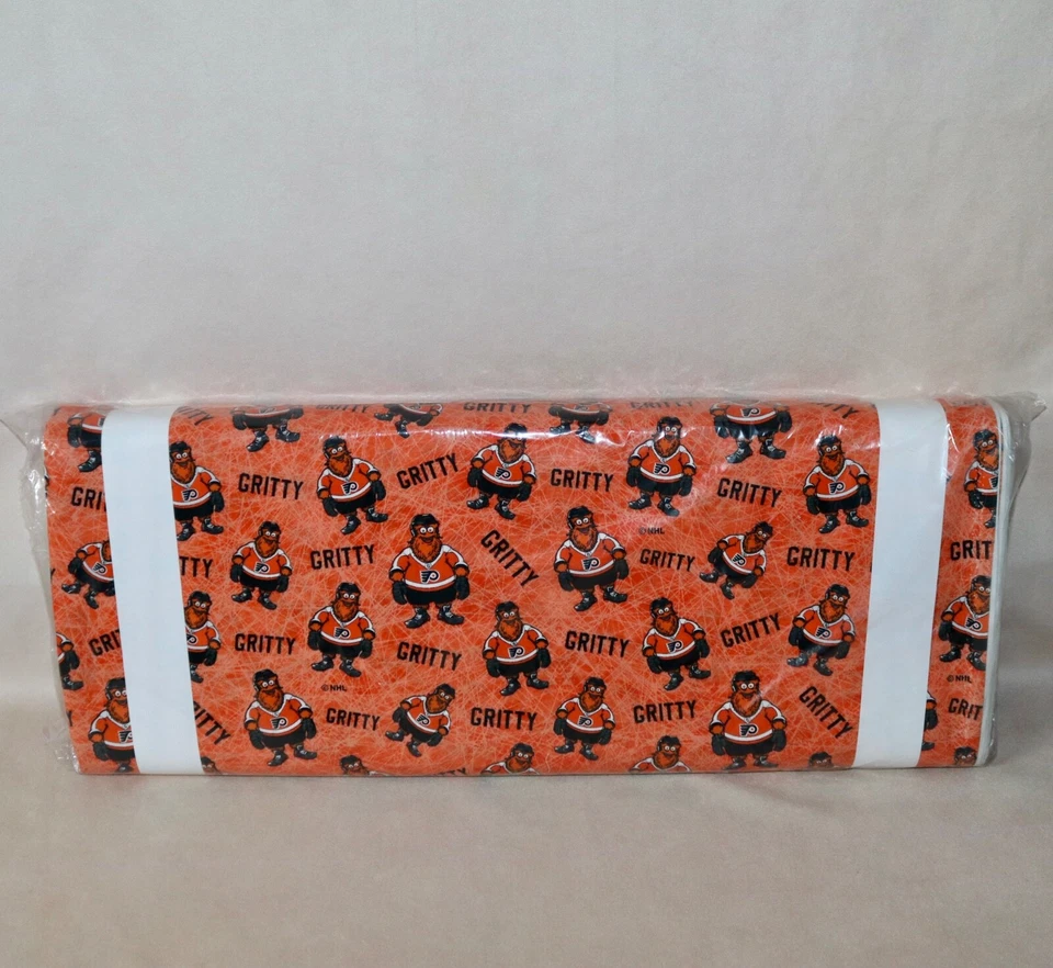 Gritty Philadelphia Flyers Mascot Pattern NHL Cotton Fabric 1/4 Yard 9” X 42” - Image 2 of 4