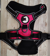 No Pull Dog Harness Reflective Pet Vest Adjustable Small Hotpink