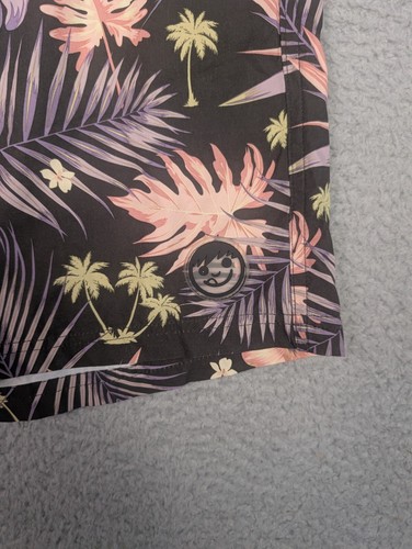 Neff Swim Trunks Board Shorts Mens Large Floral 6" Inseam - Picture 2 of 8
