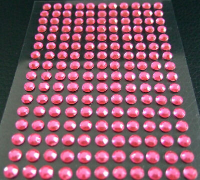 selbstklebende Schmucksteine/ Glitzersteine rund 4 mm verschiedene Farben