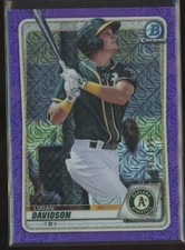 Logan Davidson 2020 Bowman Mega Box Mojo Purple Refractor RC /250 Rookie Card SP