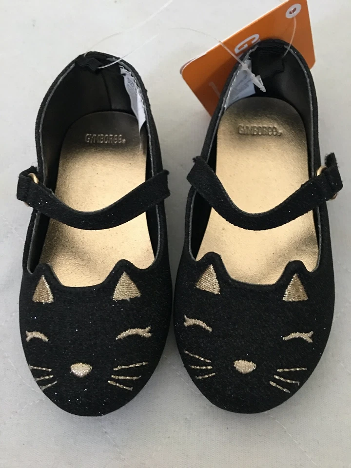 NUEVO CON ETIQUETAS Gymboree Festival de Otoño Gatito Zapatos Planos Gato Niño Niñas Talla 4,6,7,9 Foto 3 de 4
