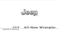 2018 Jeep Wrangler JL Owners Manual User Guide