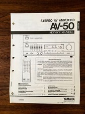 Yamaha AV-50 Amplifier Service Manual Original  2