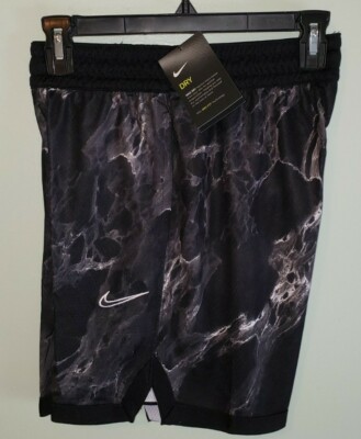 Nike Women's Dri-Fit Basketball Shorts X-SMALL XS Black Marble