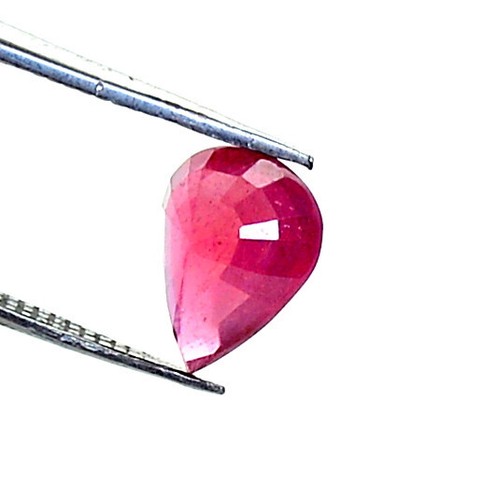 2.10 Cts Natural Ruby Pear Cut 9x7 mm Faceted Loose Gemstone GF - Picture 7 of 8