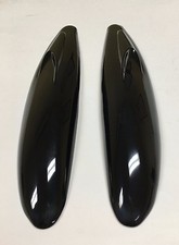 2 Pc Black Car Front Rear Bumper Guard Scratch Corner Protector Strip Molding 2 Pc Black Car Front Rear Bumper Guard Scratch Corner Protector Strip Molding