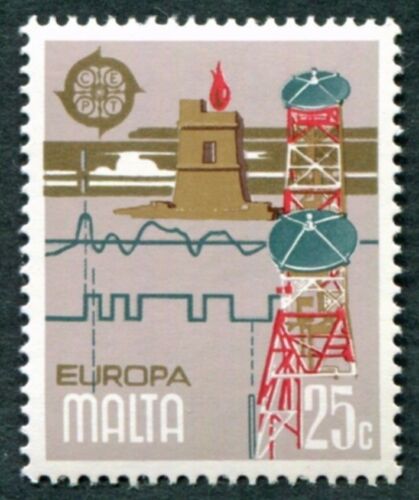 MALTA 1979 25c SG626 postfrisch postfrisch FG Europa Communications Küstenwachturm ##W53 - Bild 1 von 1