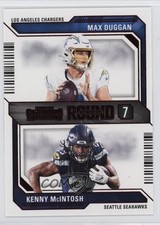 2023 Panini Contenders Round Numbers Red Kenny McIntosh Max Duggan #25 1l7t