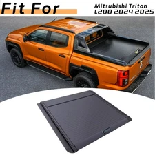 Manual Retractable Tonneau Cover Lid Fits For Mitsubishi Triton L200 2024-2026