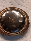 VTG TIMEX 21 JEWEL MECHANICAL GOLDTONE  OVAL LUGLESS SHAPE FOR PARTS/REPAIR