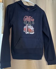 Kids XL 18 Unisex Navy Hoodie California By Triple Play Ex Cond