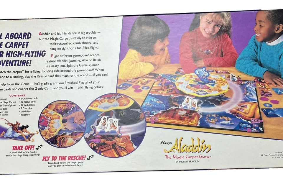Vintage 1992 Milton Bradley Aladdin Board Game - Image 2 of 4