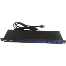 Eliminator Lighting E107USB Professional 8Channel AC Power Strip with USB