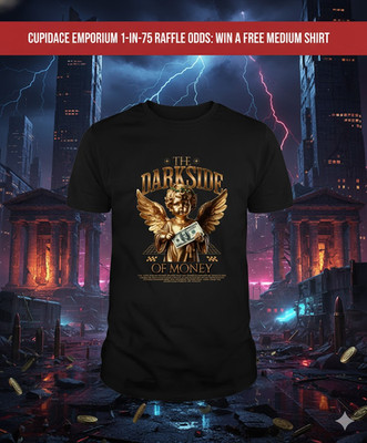 115- The Darkside of Money.  Medium Unisex Tee-shirt & Raffle